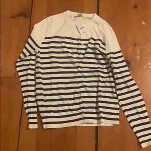 JCrew Striped Cardigan